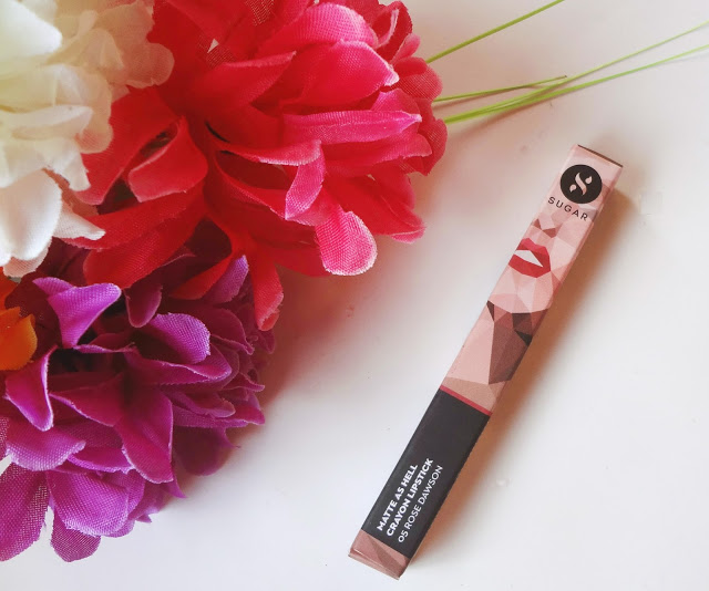 Sugar Matte as Hell lip crayon in Rose Dowson