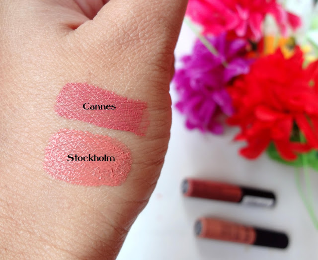 NYX soft matte lip cream in shade Stockholm and Cannes