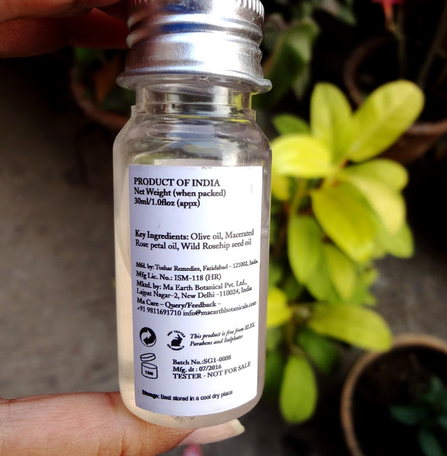 Ma Earth Botanicals Rose Shower Gel