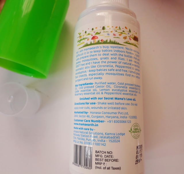 Mama Earth Natural Insects Repellent Spray :