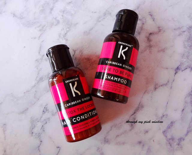 Kronokare Caribbean Ginger Shampoo and Conditioner Review of Krokokare Caribbean Ginger Sure to Pure Shampoo and Detox and locks conditioner.
