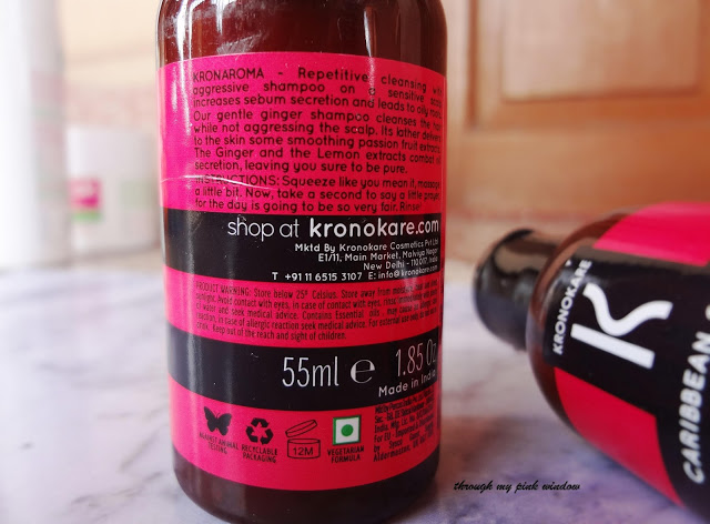 Kronokare Caribbean Ginger Shampoo and Conditioner Review of Krokokare Caribbean Ginger Sure to Pure Shampoo and Detox and locks conditioner.
