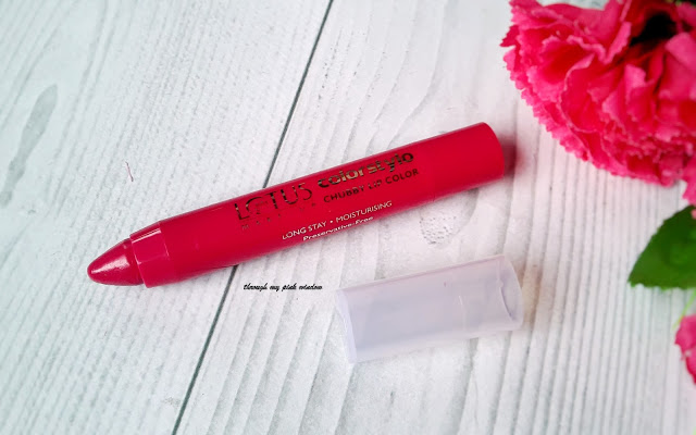 Lotus Colostylo Chubby Lipstick in shade 202 Fuchsia Angel Lotus Colostylo Chubby Lipstick in shade 202 Fuchsia Angel : Review, swatch and LOTD