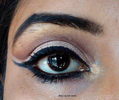 Soft Cut Crease Devi Inspired look 3| Festive Look | Durgapuja Collab 