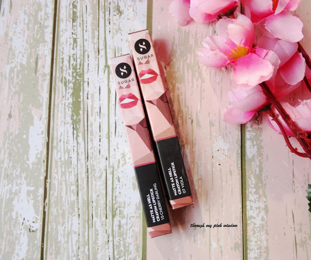 Sugar Matte As Hell Lip Crayon In 07 Viola and 10 Cherry Darling : Review,. Swatch MOTD