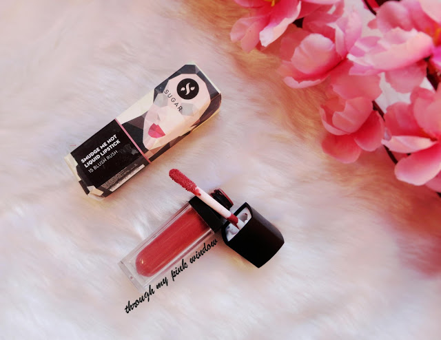 Sugar Smudge Me Not Liquid Lipstick in 15 Blush Rush ; Review, Swatch and MOTD