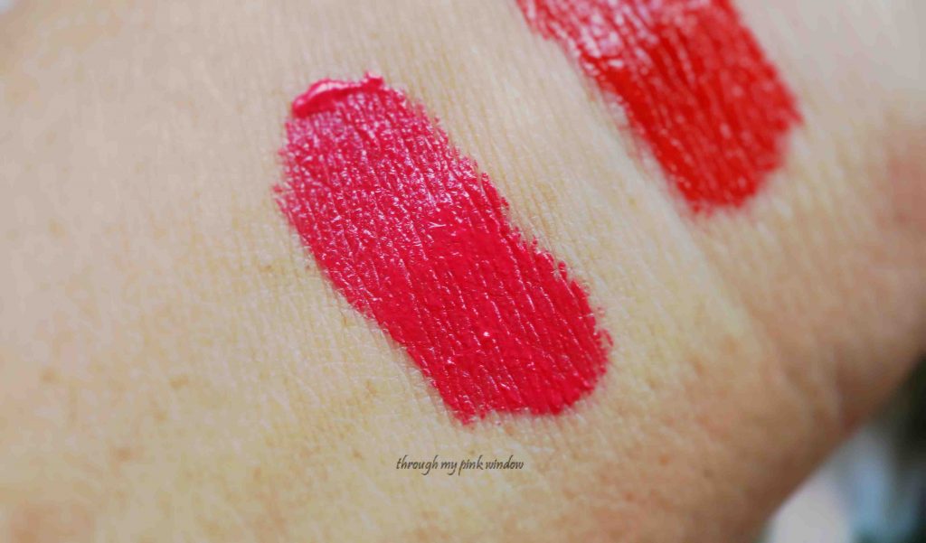 Nelf Matte All The Way Lipsticks in shades 01,02,03 and, 04 Review and swatches