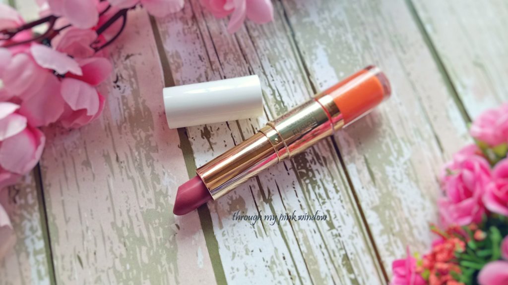 Myglamm Colour Fusion 2 in 1 Plumping Lipstick +Plumping lip gloss in the shade Head over heels Review, Swatch and MOTD