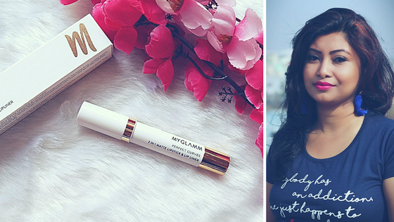 MyGlamm Perfect Curves Lip crayon in Cosmopolitan Review, Swatch and LOTD
