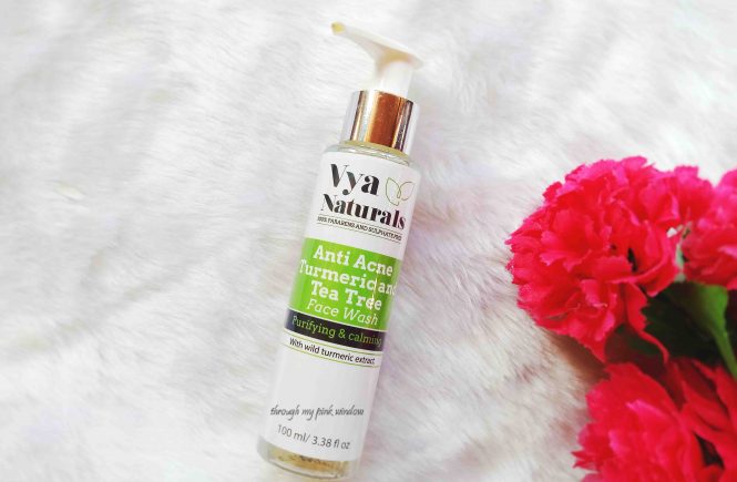 Vya Natural Turmeric and Tea Tree Anti Acne Face Wash Review