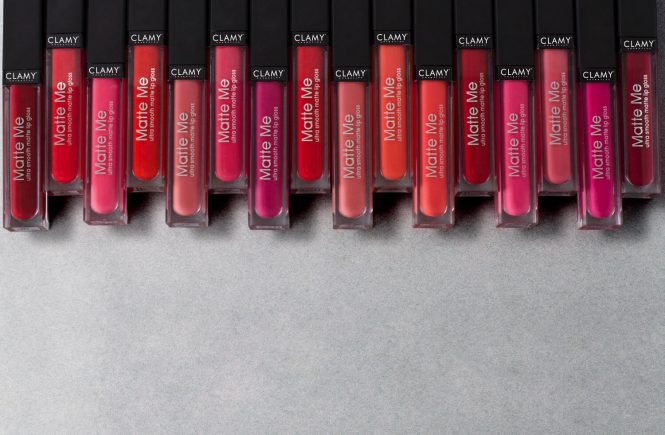 Clamy Cosmetics based Lipgloss Shades for different Skin Tones